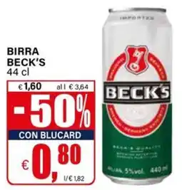 Il Gigante BIRRA BECK'S offerta