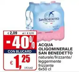 Il Gigante ACQUA OLIGOMINERALE SAN BENEDETTO offerta