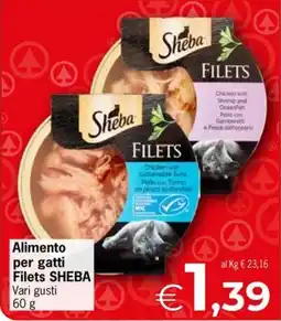 Eurospar Alimento per gatti Filelets SHEBA offerta