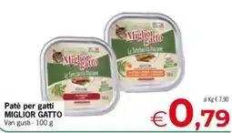 Eurospar Patè per gatti MIGLIOR GATTO offerta