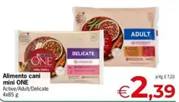 Eurospar Alimento cani mini ONE offerta