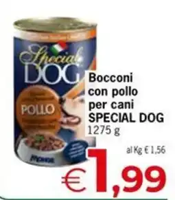 Eurospar Bocconi con pollo per cani SPECIAL DOG offerta