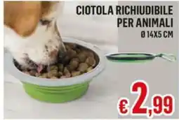 Satur CIOTOLA RICHIUDIBILE PER ANIMALI offerta
