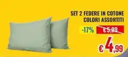 Satur SET 2 FEDERE IN COTONE offerta