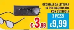 Satur OCCHIALI DA LETTURA IN POLICARBONATO CON CUSTODIA offerta