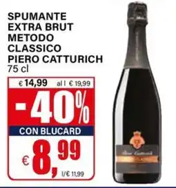 Il Gigante Spumante Extra Brut Metodo Classico Piero Catturich offerta