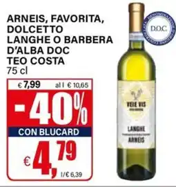 Il Gigante VEIE VIS ARNEIS offerta