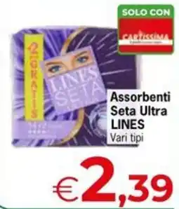 Eurospar Assorbenti Seta Ultra LINES offerta