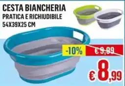 Satur CESTA BIANCHERIA PRATICA E RICHIUDIBILE offerta
