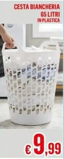 Satur CESTA BIANCHERIA IN PLASTICA offerta
