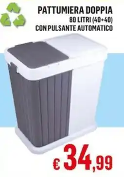Satur PATTUMIERA DOPPIA offerta