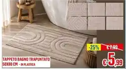 Satur TAPPETO BAGNO TRAPUNTATO offerta
