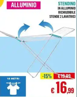 Satur STENDINO IN ALLUMINIO RICHIUDIBILE offerta