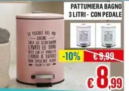 Satur Pattumiera Bagno offerta