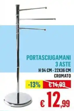Satur PORTASCUGAMANI 3 ASTE offerta