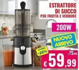 Satur Estrattore di succo per frutta e verdure offerta