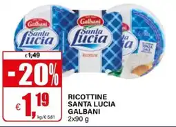 Il Gigante RICOTTINE SANTA LUCIA GALBANI offerta