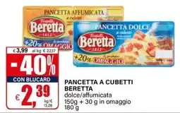 Il Gigante PANCETTA A CUBETTI BERETTA offerta