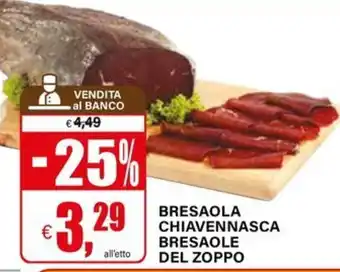 Il Gigante Bresaola Chiavennasca Bresaole del Zoppo offerta