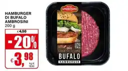 Il Gigante Hamburger di Bufalo Ambrosini offerta
