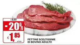 Il Gigante FETTINE SCELTISSIME DI BOVINO ADULTO offerta