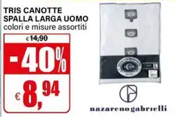 Il Gigante TRIS CANOTTE UOMO offerta
