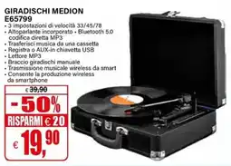 Il Gigante GIRADISCHI MEDION E65799 offerta