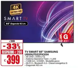 Il Gigante TV SMART 65" SAMSUNG offerta