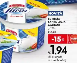Bennet Burrata santa lucia galbani offerta