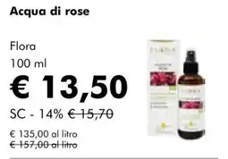 NaturaSì Acqua di rose Flora offerta