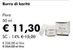 NaturaSì Burro di karitè Flora offerta