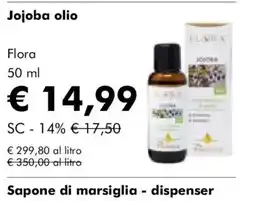 NaturaSì Jojoba olio Flora offerta