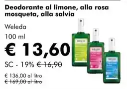 NaturaSì Deodorante Weleda offerta