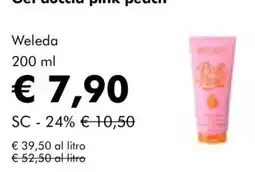 NaturaSì Gel doccia pink peach Weleda offerta