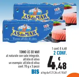 Conad TONNO ÀS DO MAR offerta