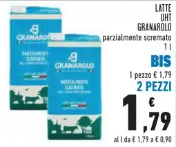 Conad LATTE UHT GRANAROLO parzialmente scremato offerta