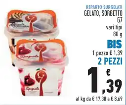 Conad Gelato, Sorbetto G7 offerta