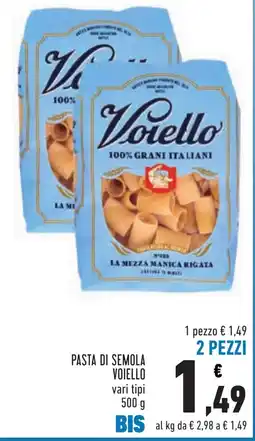 Conad Pasta di semola Voiello offerta