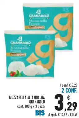 Conad Mozzarella Alta Qualità Granarolo offerta