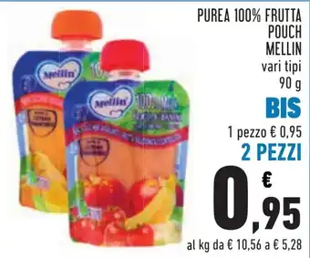 Conad PUREA 100% FRUTTA POUCH MELLIN offerta