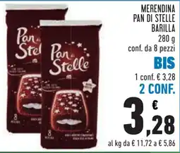Conad MERENDINA PAN DI STELLE BARILLA offerta