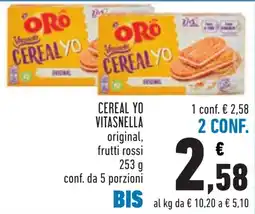 Conad CEREAL YO VITASNELLA original offerta