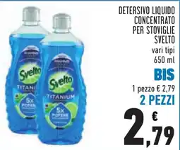 Conad Detersivo liquido concentrato per stoviglie Svelto offerta