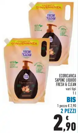 Conad ECORICARICA SAPONE LIQUIDO FRESH & CLEAN offerta