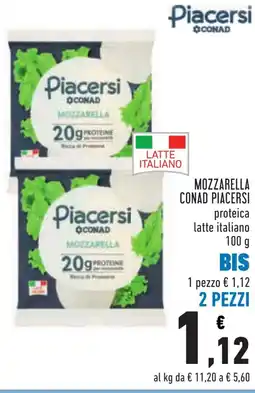 Conad Mozzarella conad piacersi offerta