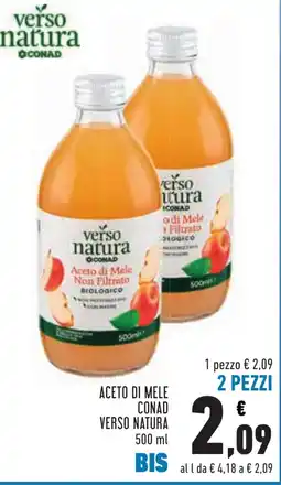 Conad Aceto di Mele Non Filtrato BIOLOGICO offerta