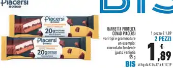 Conad Barretta proteica CONAD Piacersi offerta