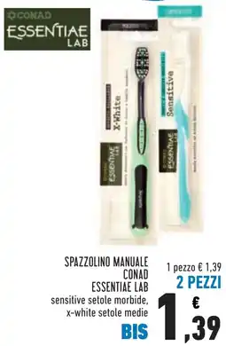 Conad Spazzolino manuale CONAD ESSENTIAE LAB offerta