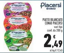 Conad PIATTO BILANCIATO CONAD PIACERSI offerta