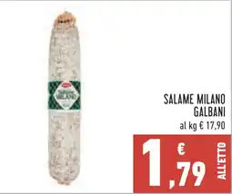 Conad Salame Milano Galbani offerta
